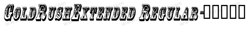GoldRushExtended Regular字体转换